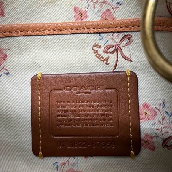 Coach Denim Sutton Shoulder Bag - Picture 5 of 7